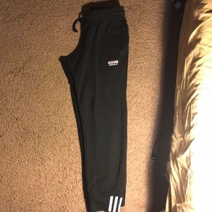 Black Adidas joggers